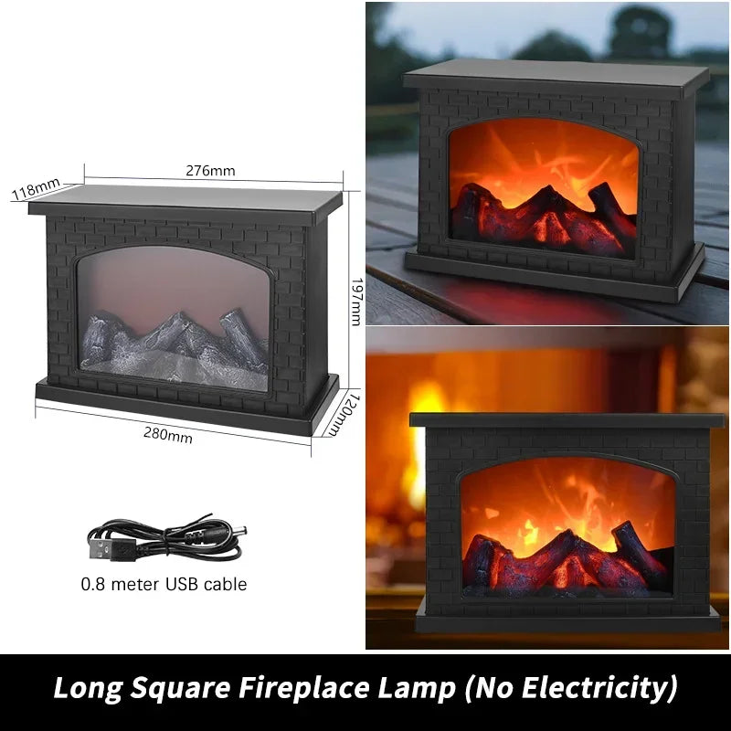  LED Fireplace Lamp