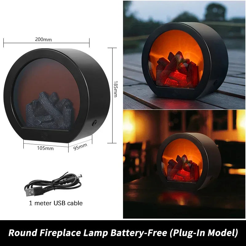  LED Fireplace Lamp