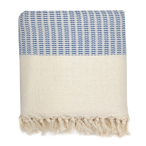 Wavy Plush Turkish Cotton Throw